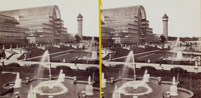 Crystal Palace i Hyde Park, ca. 1900 (s/hvitt-bilde) av Joseph Paxton