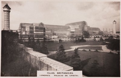 Utsikt over Crystal Palace i London av Joseph Paxton