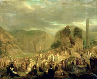 All Souls"-dagen i kirkegården i Glendalough av Joseph Peacock