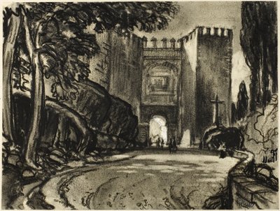 En port til Segovia av Joseph Pennell