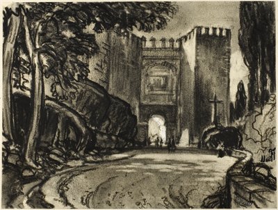 En port til Segovia av Joseph Pennell
