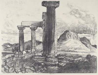 Acro, Korint fra Korint av Joseph Pennell