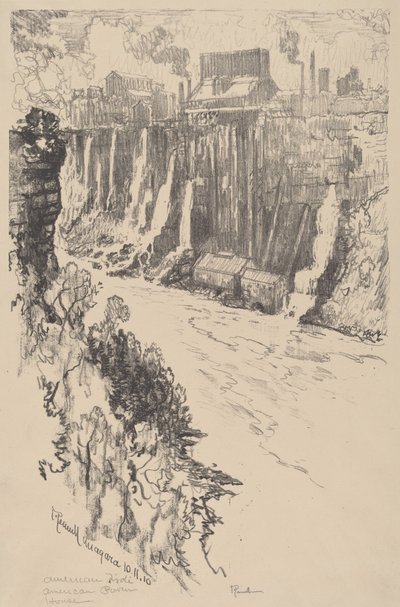Amerikansk Tivoli, 1910. av Joseph Pennell