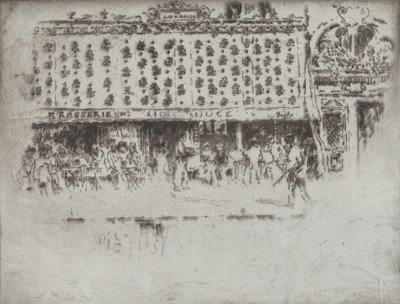 Brasserie, Au Lion Rouge, 1893. av Joseph Pennell