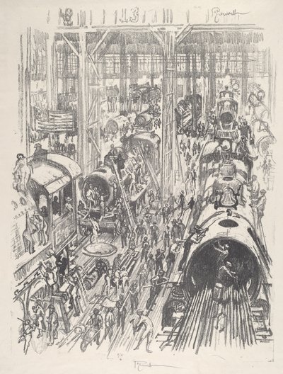 Bygge motorer for de allierte av Joseph Pennell