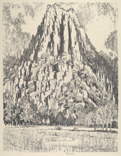 Buttresses, Yosemite av Joseph Pennell