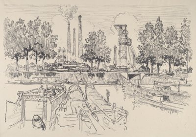 Kullgruver, Monceau, Frankrike av Joseph Pennell