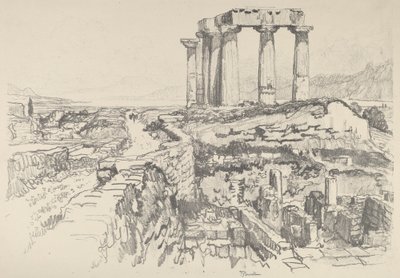 Korint, mot Gulfen, 1913. av Joseph Pennell