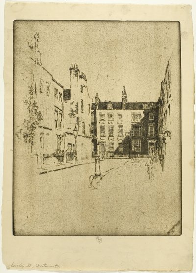 Cowley Street, Westminster av Joseph Pennell