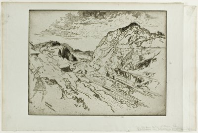 Culebra Cut, Panama av Joseph Pennell