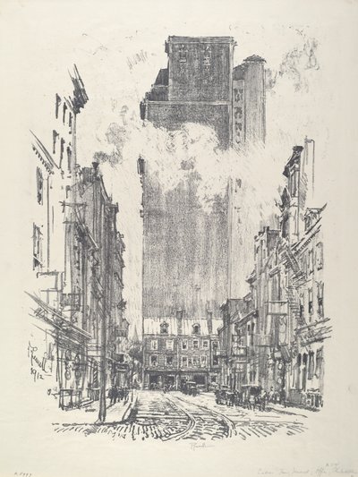 Ned Sansom Street av Joseph Pennell