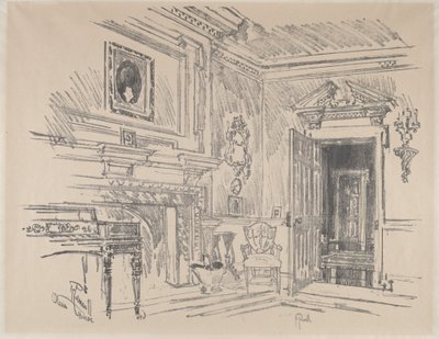Salong på Cliveden av Joseph Pennell