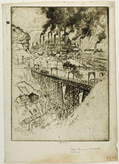 Edgar Thompson Works, Bessemer av Joseph Pennell