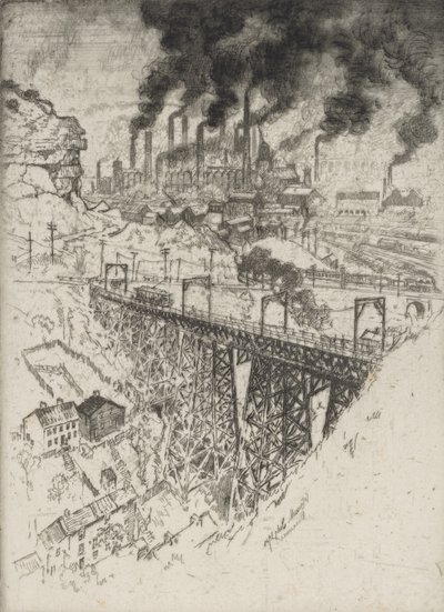 Edgar Thomson Works, Bessemer, 1909. av Joseph Pennell