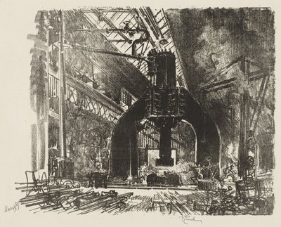 Engelsk krigsarbeid: The Great Hammer av Joseph Pennell