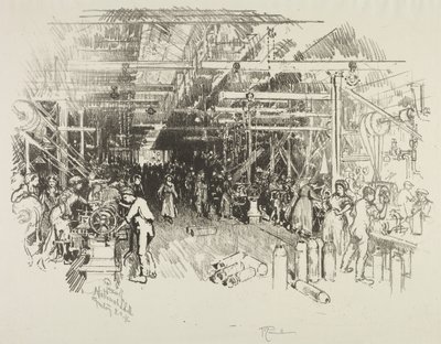 Engelsk krigsarbeid: The Shell Factory av Joseph Pennell