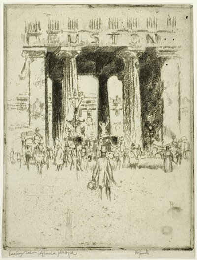 Euston av Joseph Pennell