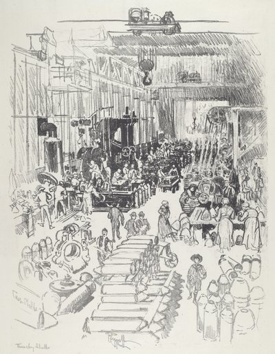 Etterbehandling skjell av Joseph Pennell