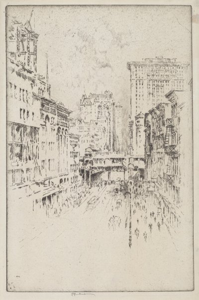 Forty-Second Street av Joseph Pennell