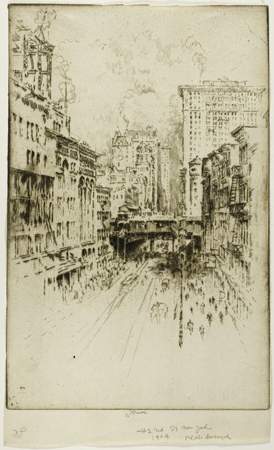 Forty-Second Street av Joseph Pennell