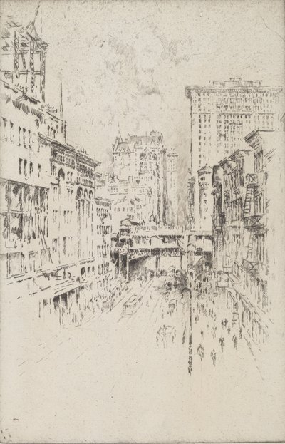 Forty-Second Street, 1904. av Joseph Pennell