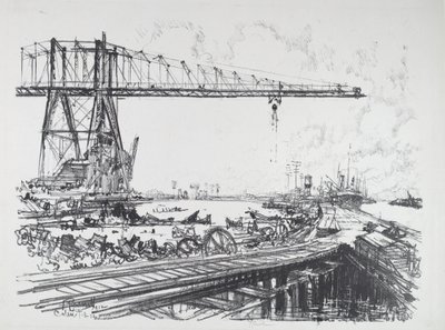 French Canal og American Cranes av Joseph Pennell