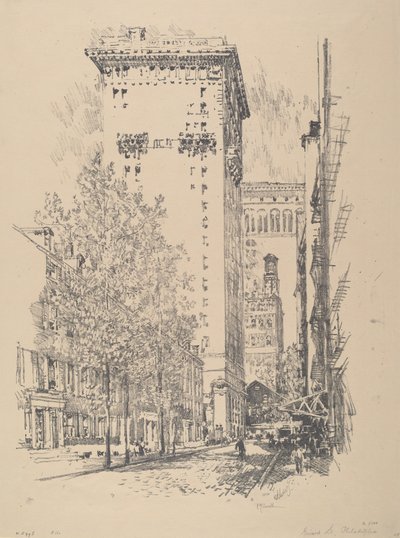 Girard Street, 1912. av Joseph Pennell