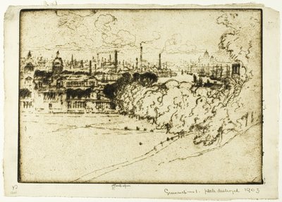 Greenwich Park, nr. 1 av Joseph Pennell