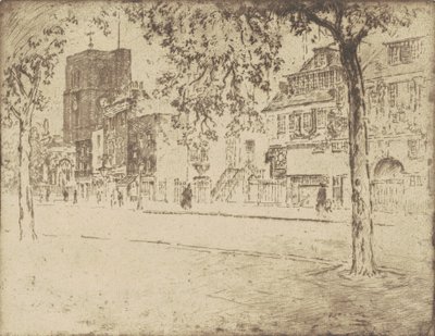 Huset der Whistler døde, 1904. av Joseph Pennell
