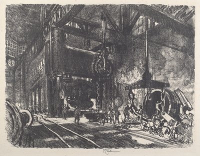 I Land of Brobdingnag, Armor Plate Bending Press av Joseph Pennell