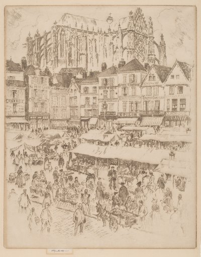 Place, Beauvais av Joseph Pennell