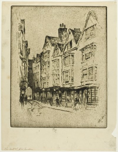 Siste av Old London, Cloth Fair av Joseph Pennell