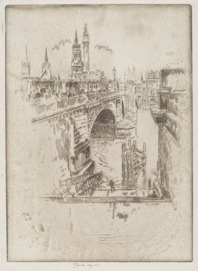 London Bridge-trapper av Joseph Pennell