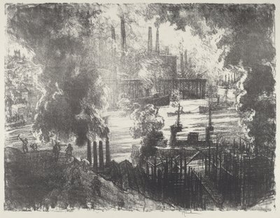Munitions River av Joseph Pennell