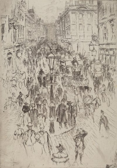 New Oxford Street, London, 1893. av Joseph Pennell