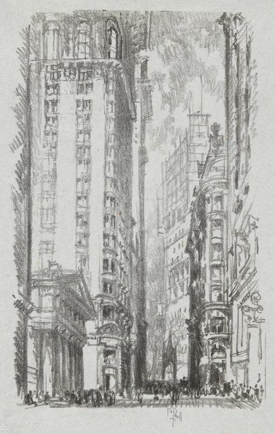 Pine Street, #6 i Iconophile Club Collection av Joseph Pennell