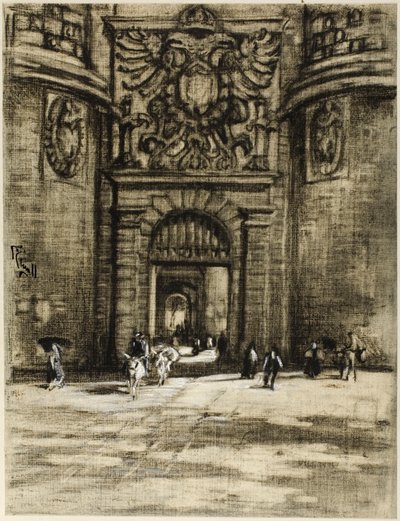 Porta Viragia, Toledo av Joseph Pennell