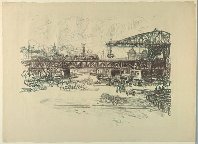 Jernbanestasjon, Berlin av Joseph Pennell