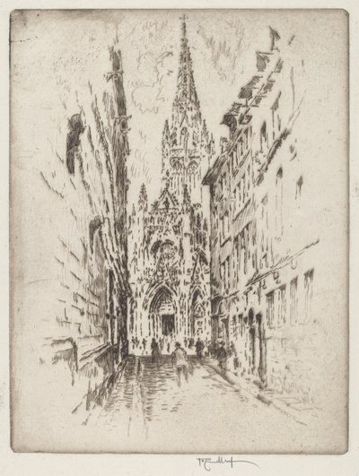 San Maclou, Rouen av Joseph Pennell