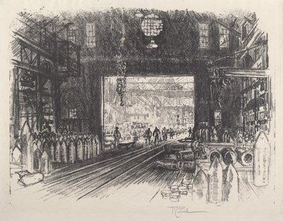 Granatfabrikk, nr. II av Joseph Pennell