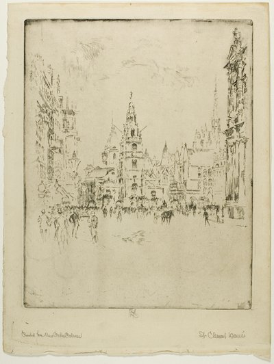 St. Clements Danes av Joseph Pennell