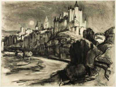 Alcazar, Segovia av Joseph Pennell