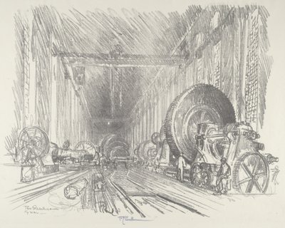Krigsbasilikaen, 1916. av Joseph Pennell