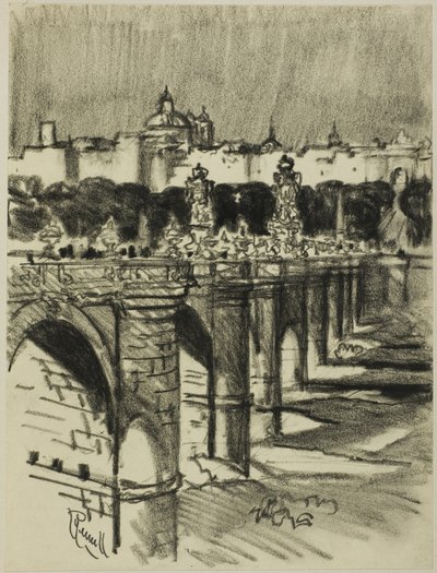 Broen i Toledo, Madrid av Joseph Pennell