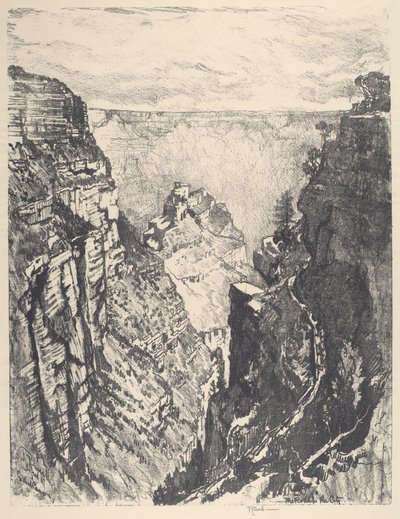 The Bright Angel Trail av Joseph Pennell
