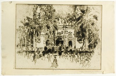 Katedralen, Panama av Joseph Pennell