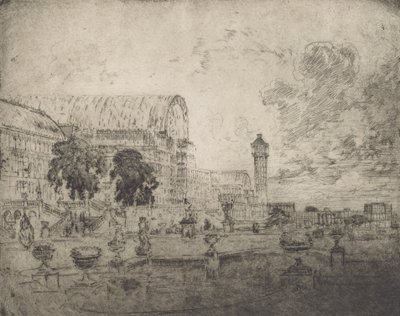 Krystallpalasset, 1905. av Joseph Pennell