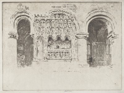 Grunnleggerens grav, kirken Saint Bartholomew den store av Joseph Pennell