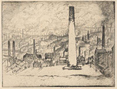Den store skorsteinen, Bradford av Joseph Pennell