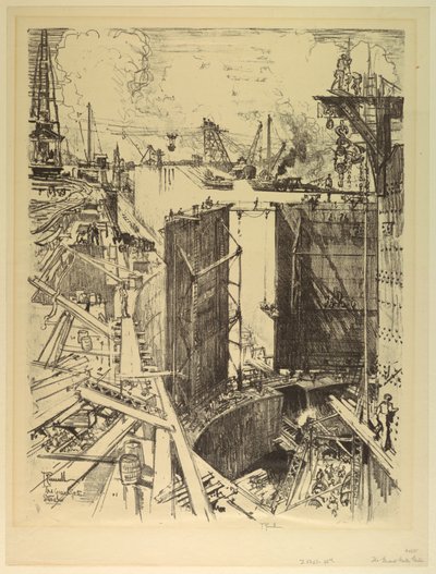 Vaktporten, Gatun av Joseph Pennell